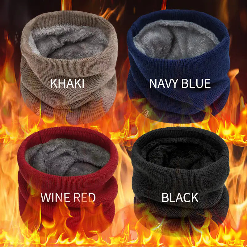 Bufanda de Lana Tejida Gruesa Unisex